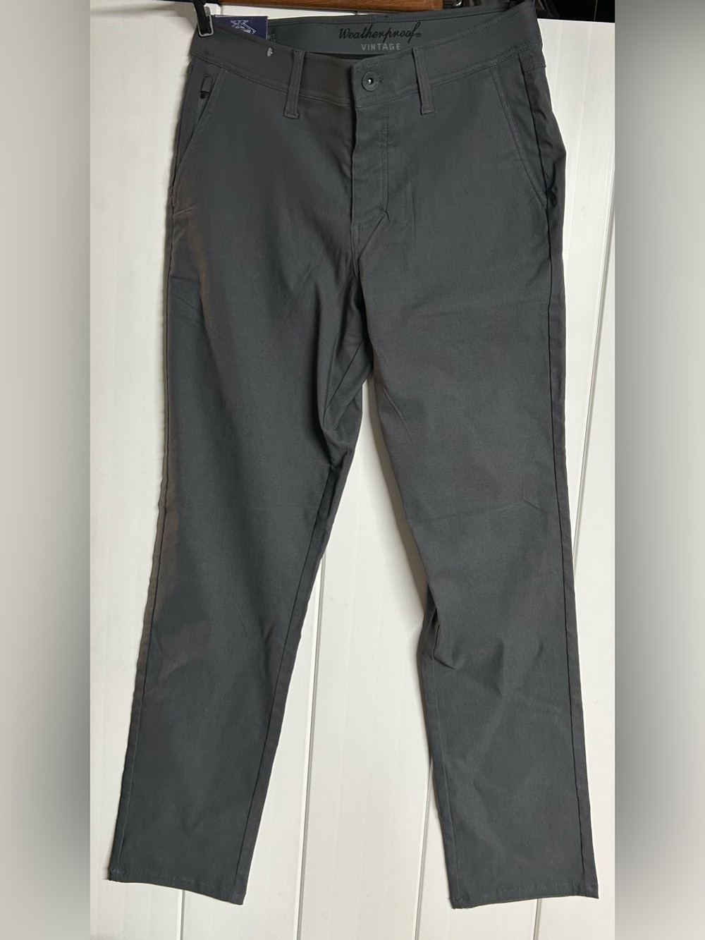 Weatherproof Men's Dark Gray Chino Pants